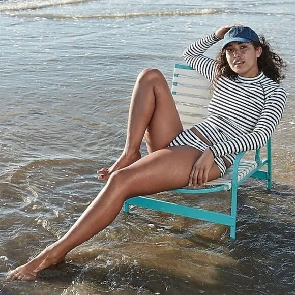 NWT J.Crew  Striped Surf Hipster Bikini Bottom XXL - Picture 4 of 11